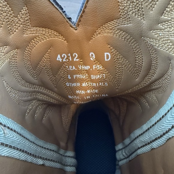 Mens Laredo 12" London Western Boots 4212 Pull On Western Cowboy Boots Size 9 D - Picture 8 of 8